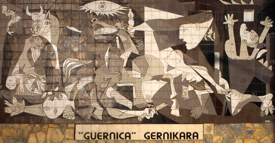 Immagine del murale del Guernica